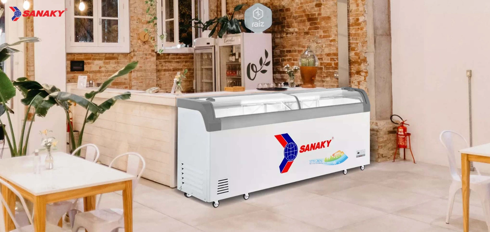 Bảo hành chính hãng 2 năm Tủ đông kính cong 750 lít Sanaky VH-1099KA với chính sách bảo hành chính hãng 2 năm