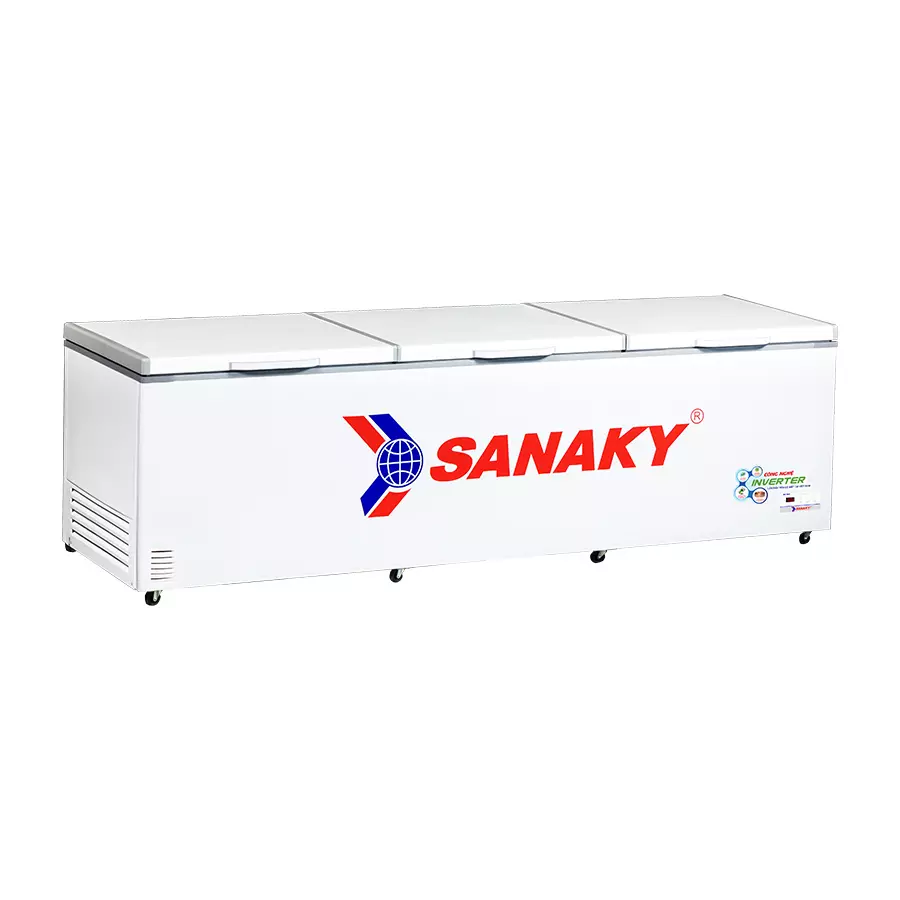 Tủ đông 1500 lít Sanaky Inverter VH-1799HY3 thiết kế 3 cánh mở ngang