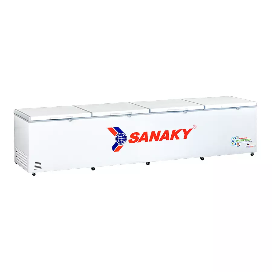Tủ đông 2000 lít Sanaky Inverter VH-2399HY3 thiết kế ngang 4 cánh