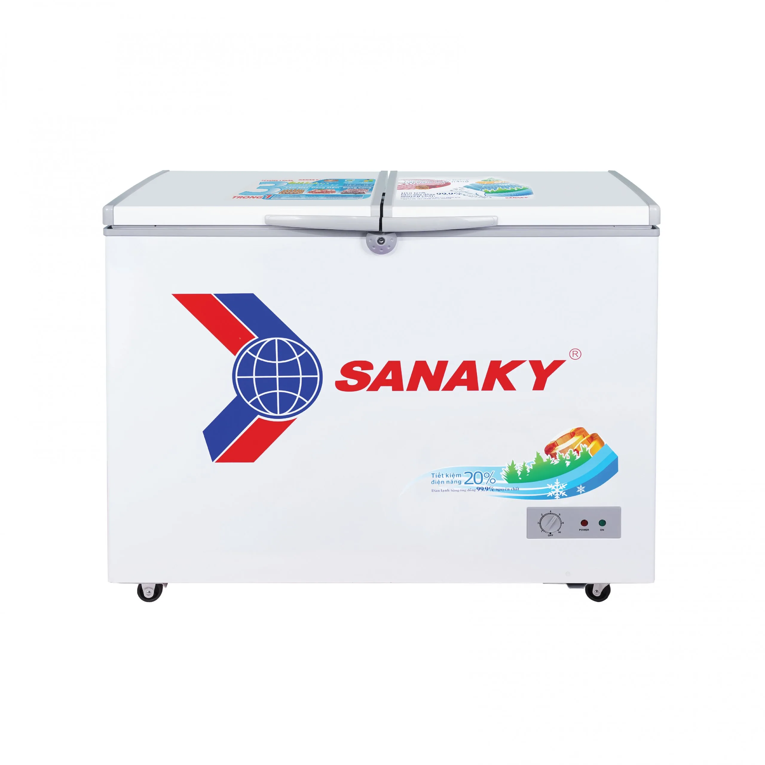 Tủ đông 235 lít Sanaky VH-2899A1 màu trắng