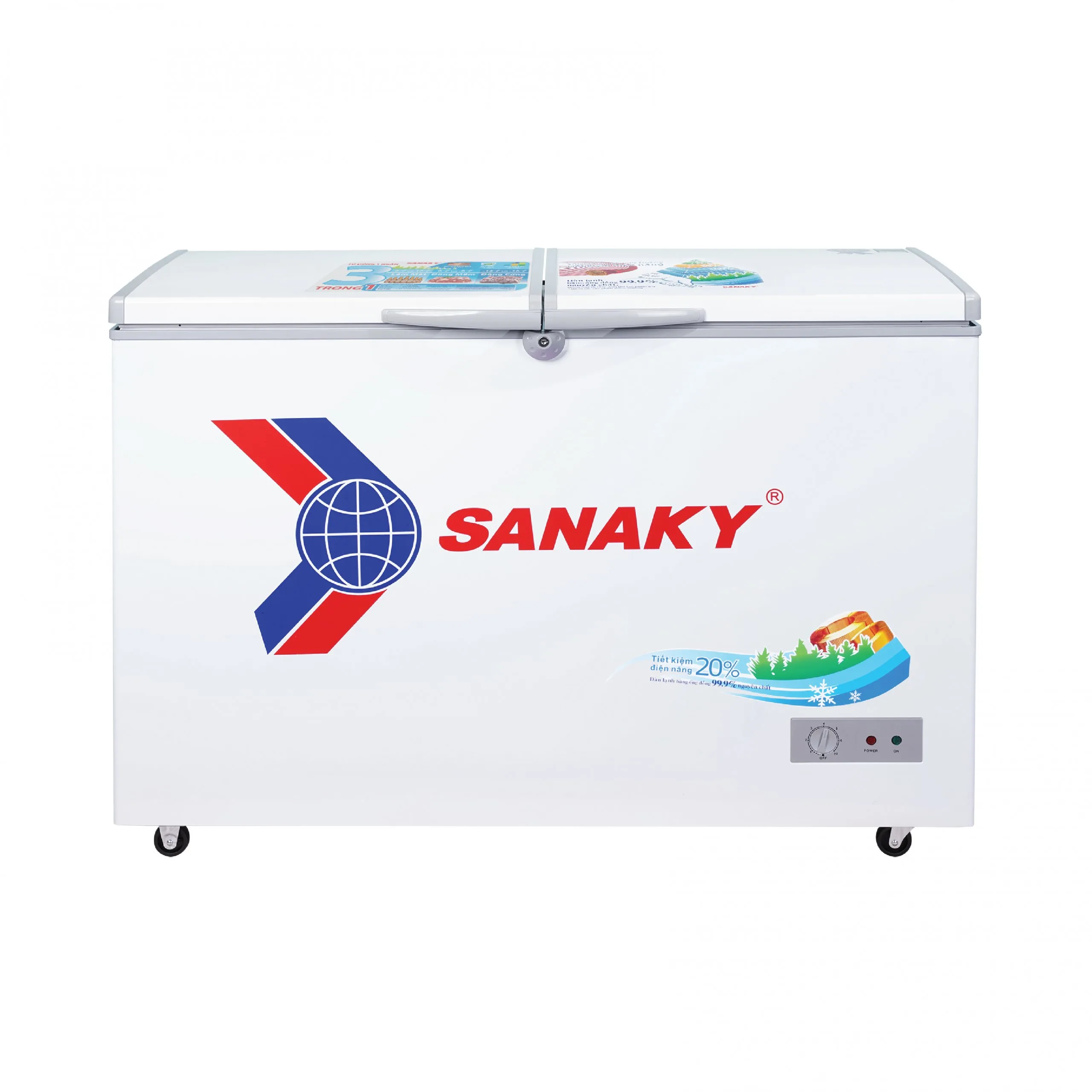 Tủ đông 270 lít Sanaky VH-3699A1 màu trắng