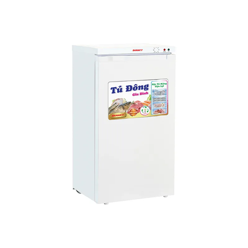 Tủ đông đứng 118 lít Sanaky VH-160VD màu trắng