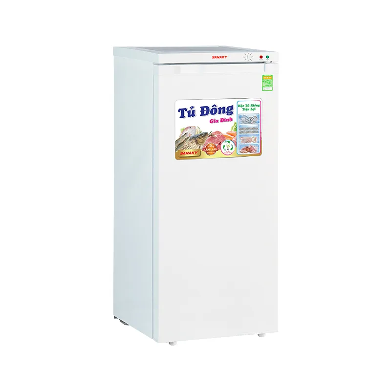 Tủ đông đứng 150 lít Sanaky VH-180VD màu trắng