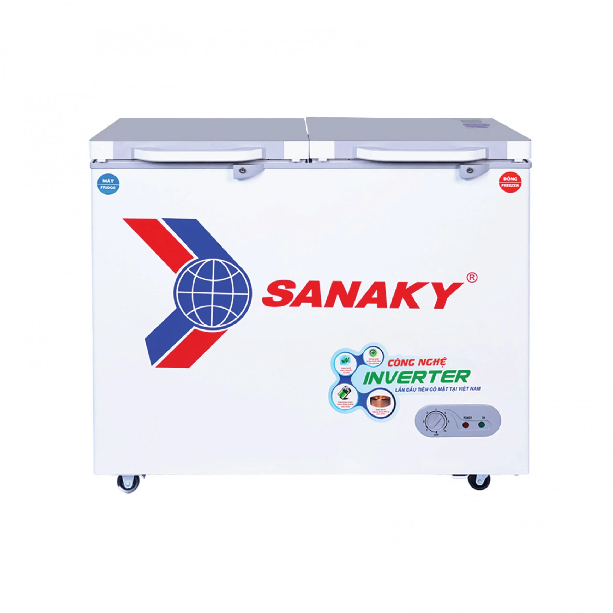 Tủ đông mát 195 lít Sanaky VH-2599W4K với công nghệ Inverter