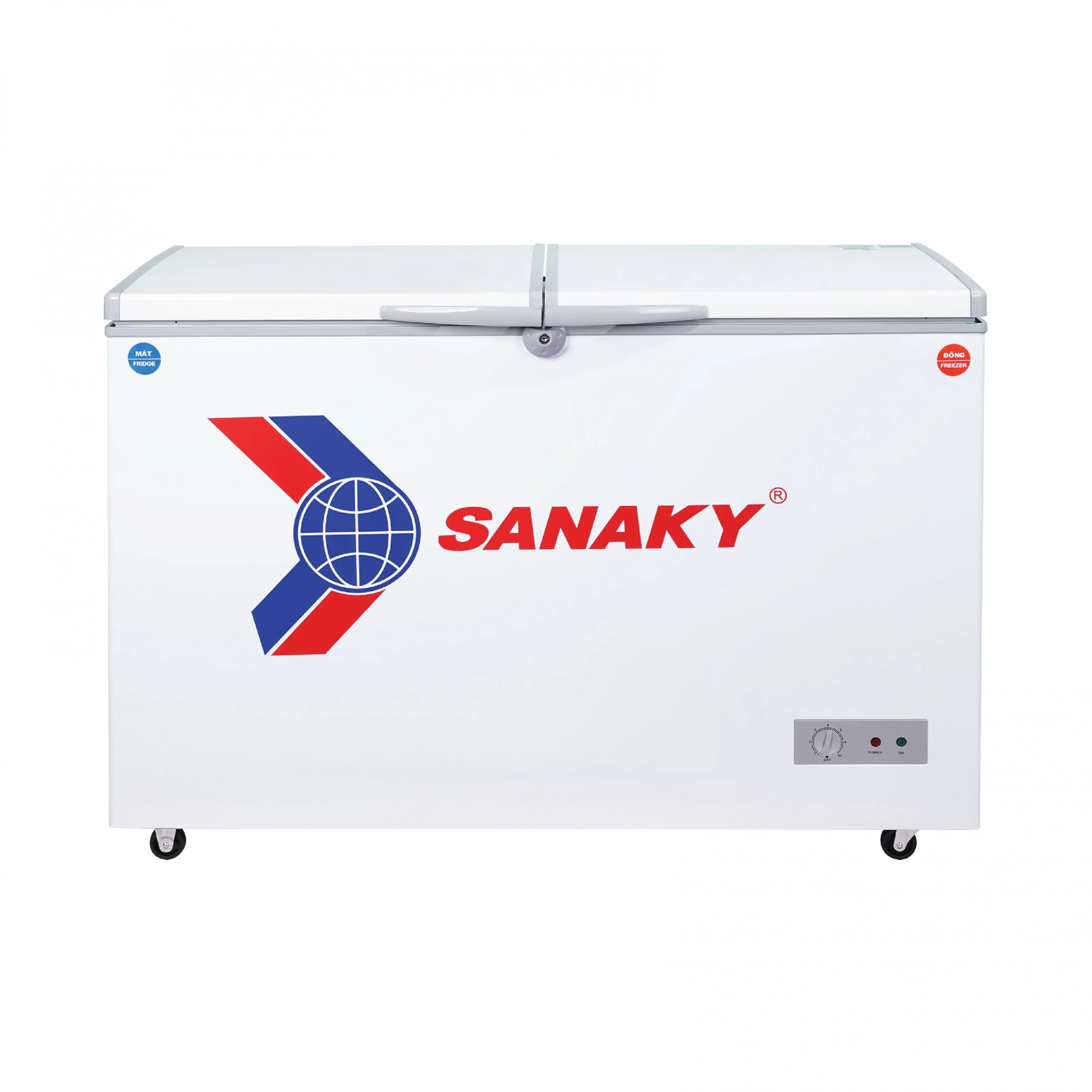 Tủ đông mát 260 lít Sanaky VH-365W2 thiết kế nắp mở ngang