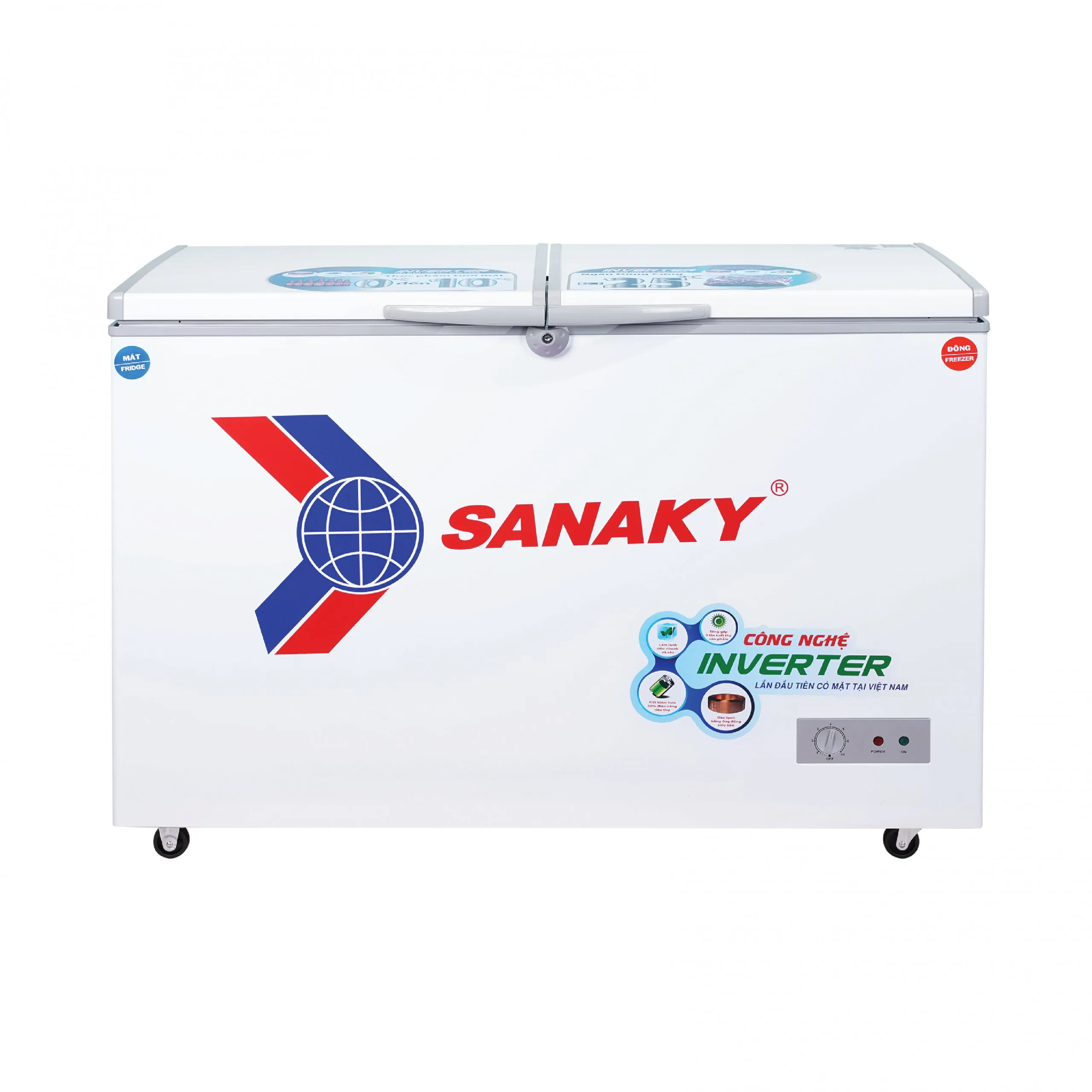 Tủ đông mát 260 lít Sanaky VH-3699W3 màu trắng