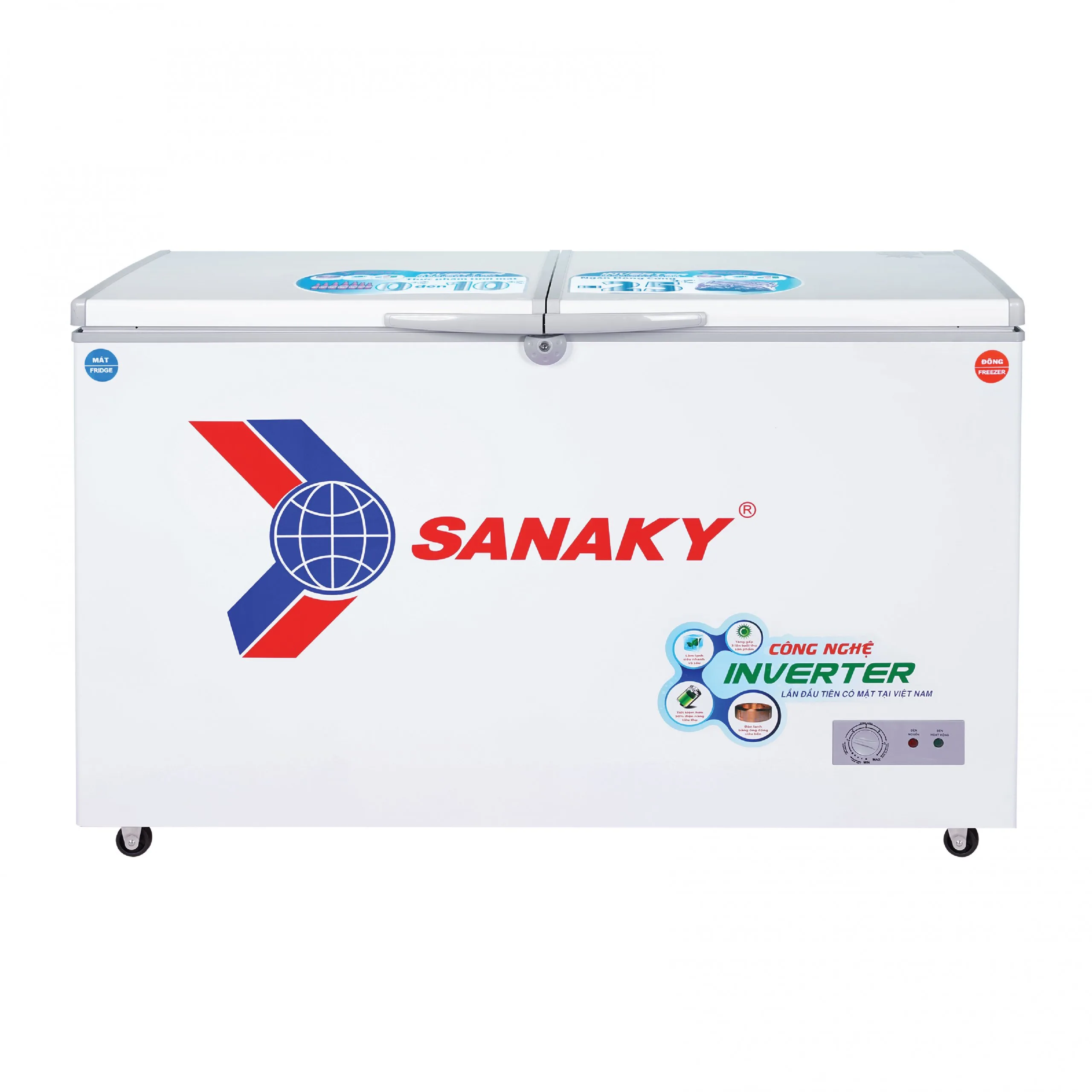 Tủ đông mát 280 lít Sanaky VH-4099W3 màu trắng
