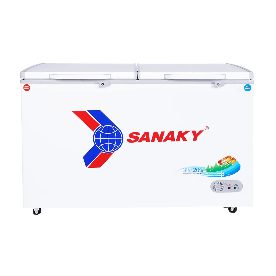 Tủ đông mát 365 lít Sanaky VH-5699W1 màu trắng