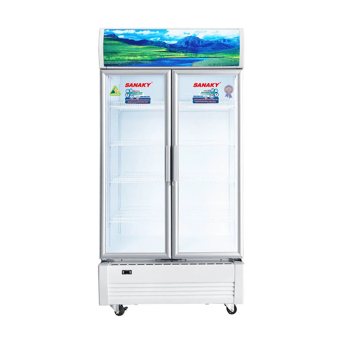 Tủ mát 1100 lít Sanaky Inverter VH-1209HP3 cửa kính 2 cánh