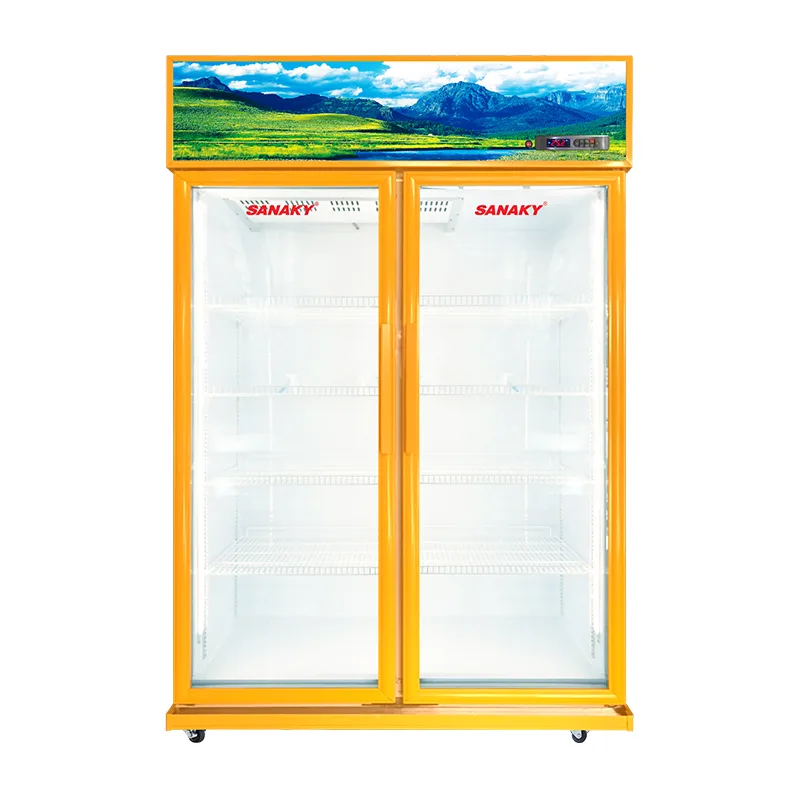 Tủ mát 1100l Sanaky Inverter VH-1209HP3A cửa kính trưng bày