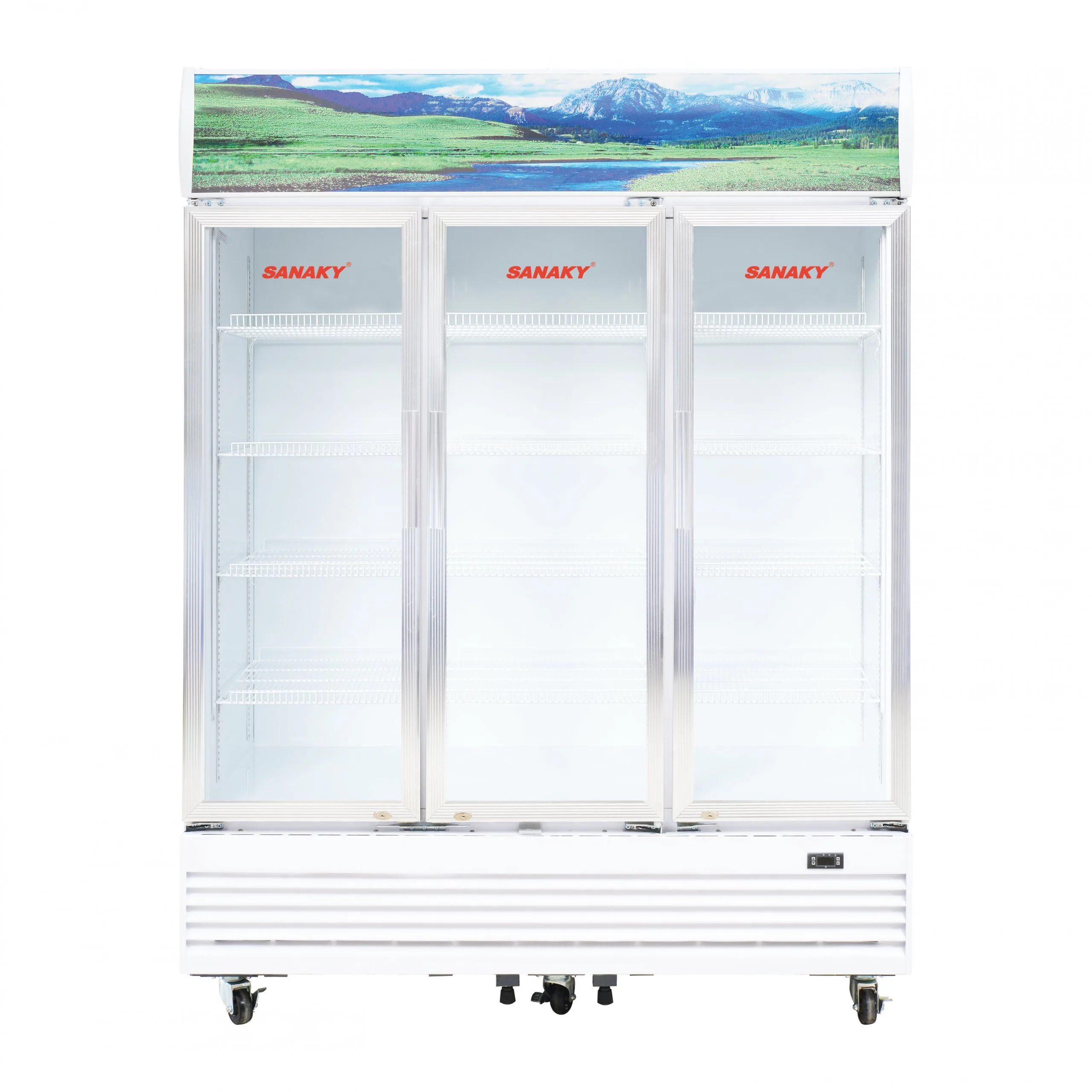 Tủ mát 1400 lít Sanaky VH-1520HP với thiết kế 3 cánh kính
