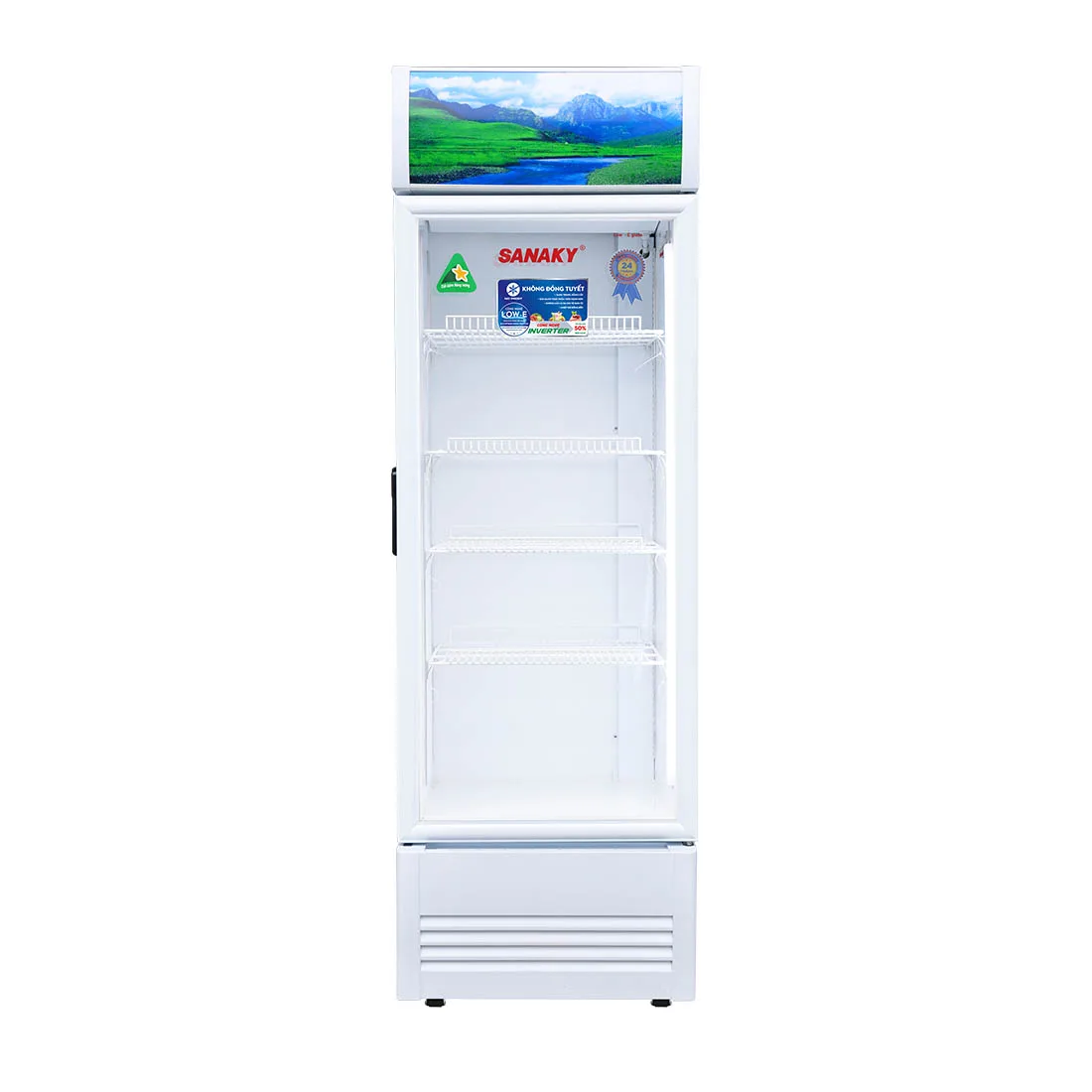 Tủ mát 240 lít Sanaky Inverter VH-3088K3 cửa kính trưng bày