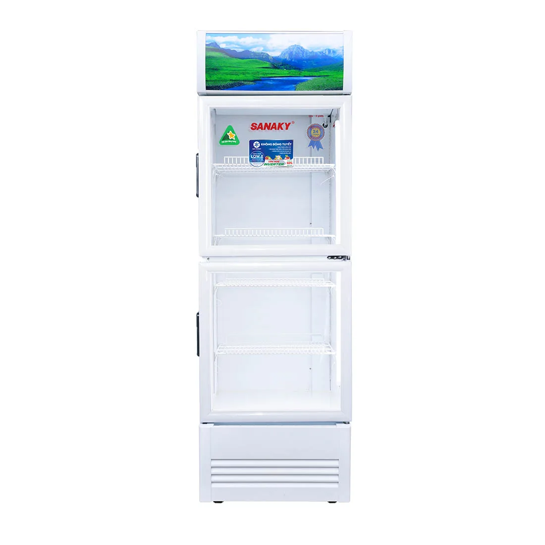 Tủ mát 240 lít Sanaky Inverter VH-3088KW3 cửa kính trưng bày
