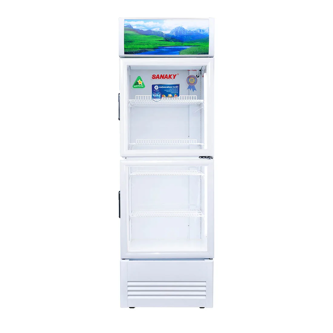 Tủ mát 240 lít Sanaky VH-3088KW cửa kính trưng bày
