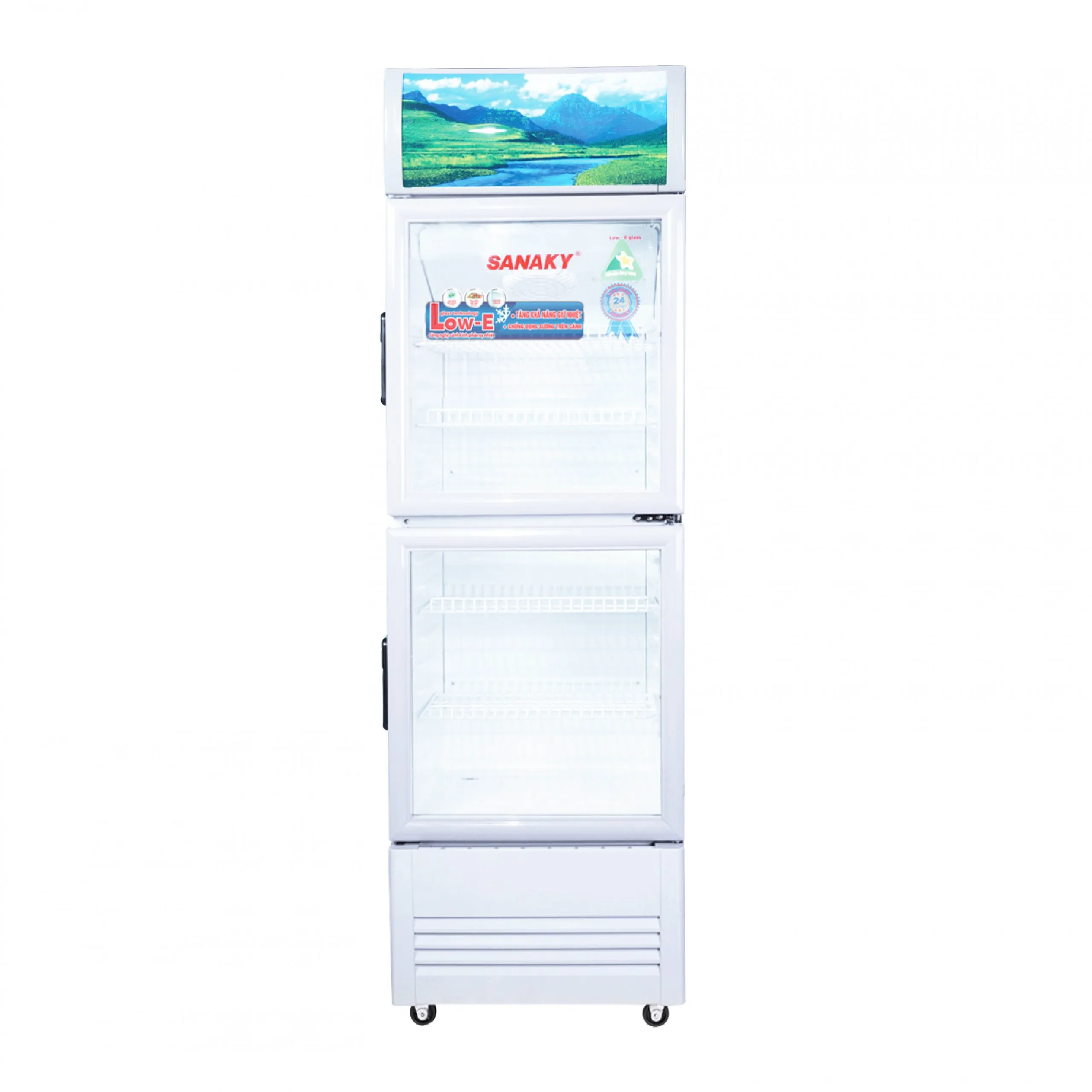 Tủ mát 240 lít Sanaky VH-308WL thiết kế cửa kính trưng bày