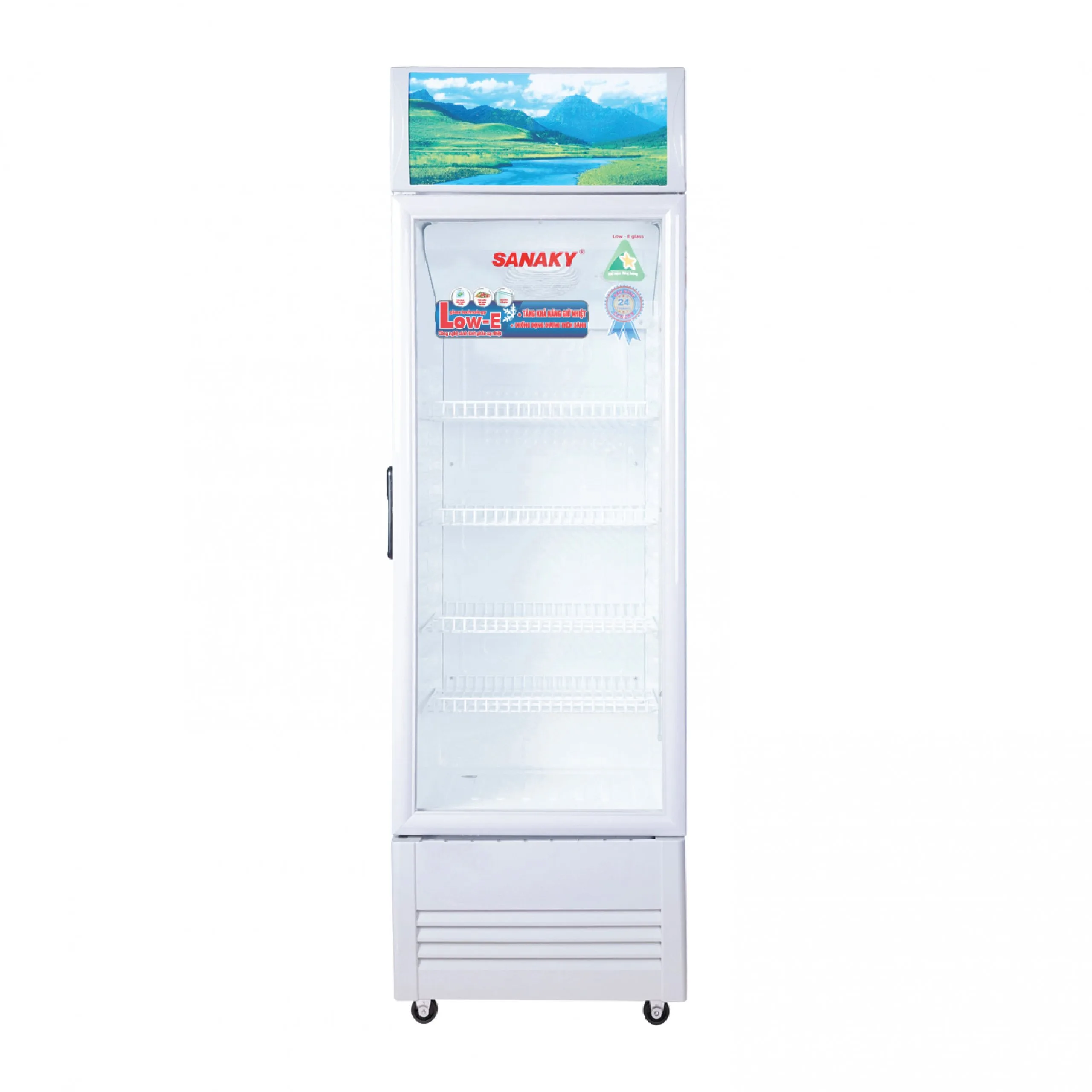 Tủ mát 290 lít Sanaky VH-358KL cửa kính trưng bày