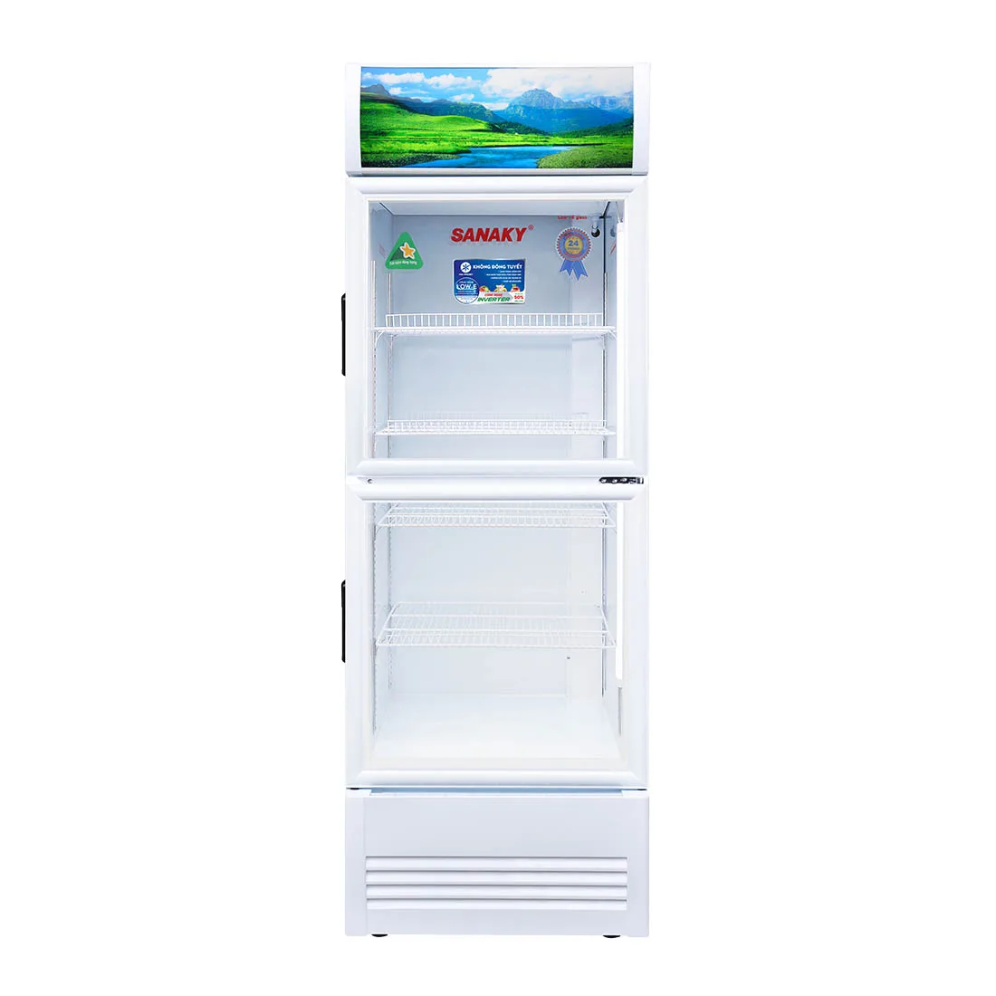 Tủ mát 350 lít Sanaky Inverter VH-4088KW3 cửa kính trưng bày