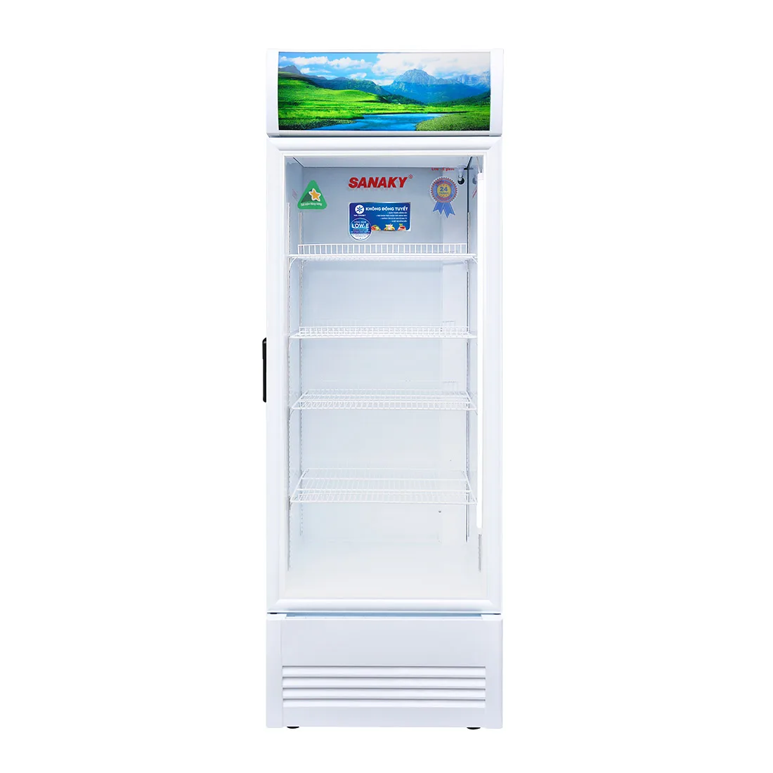 Tủ mát 350 lít Sanaky VH-4088K cửa kính trưng bày