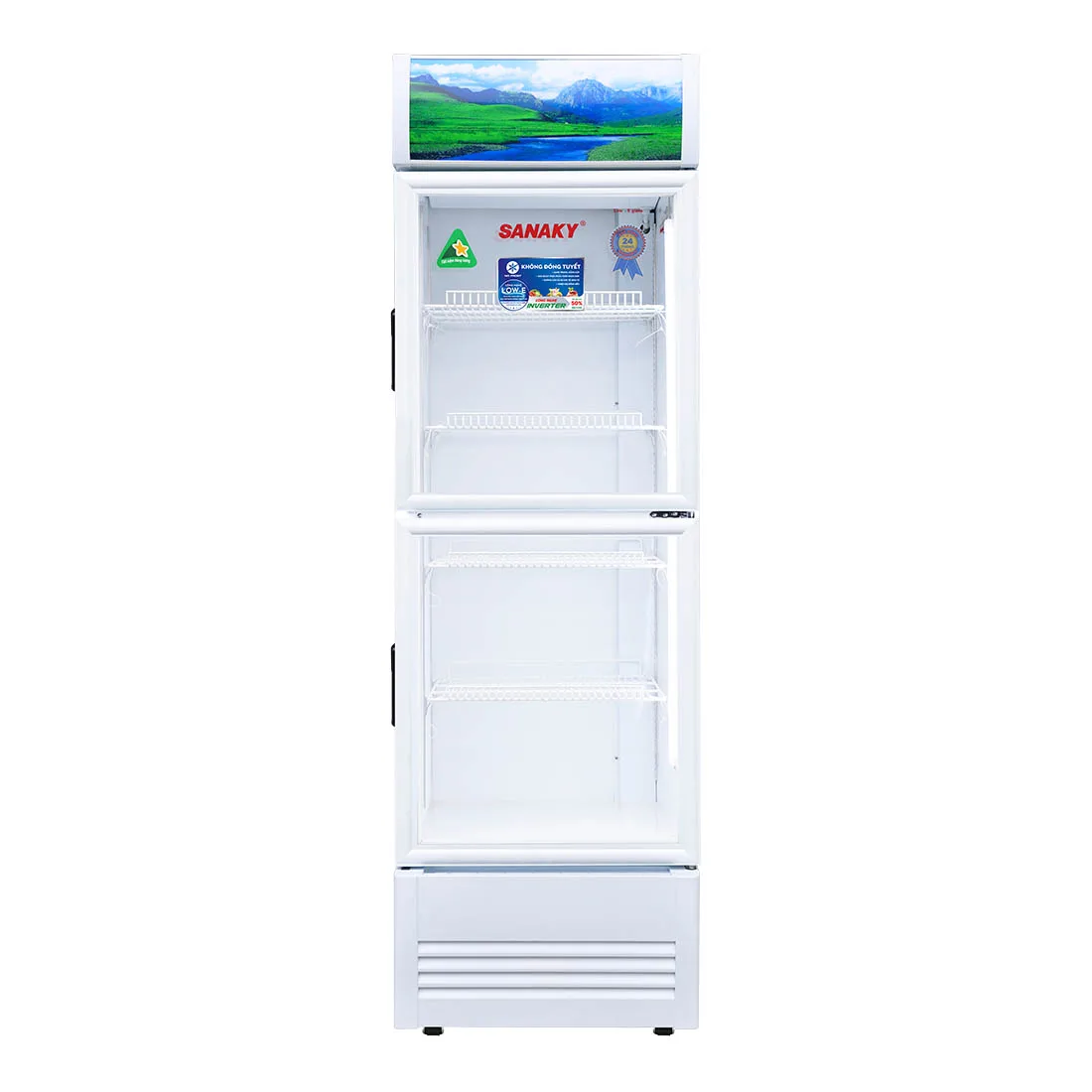Tủ mát 400 lít Sanaky Inverter VH-4588KW3 cửa kính trưng bày