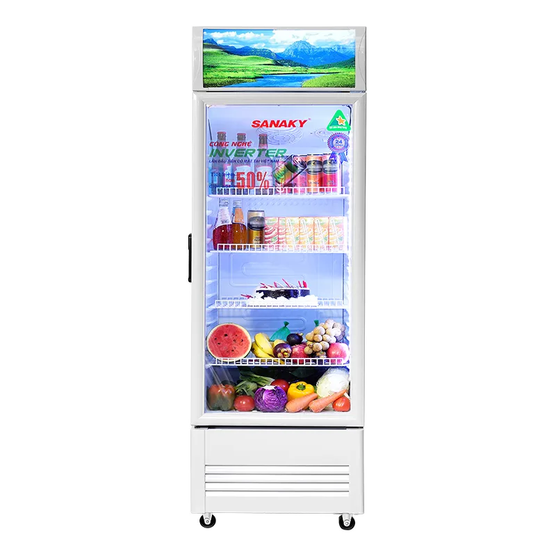 Tủ mát 480 lít Sanaky Inverter VH-5089K3 cửa kính trưng bày